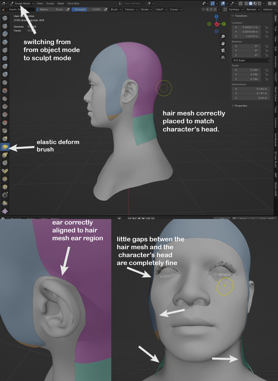 Applying Pixelhair To Your Character Applying pixelhair to your character