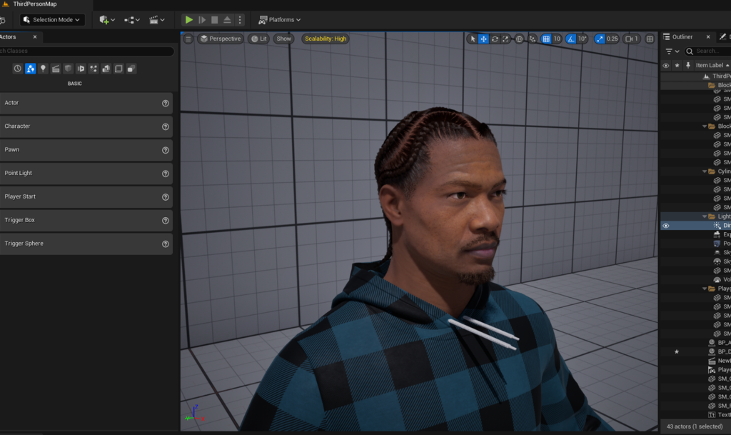 Discover The Allure Of Chrome Heart Braids Pixelhair ready-made chrome heart cross braids hairstyle on a metahuman in unreal engine 5