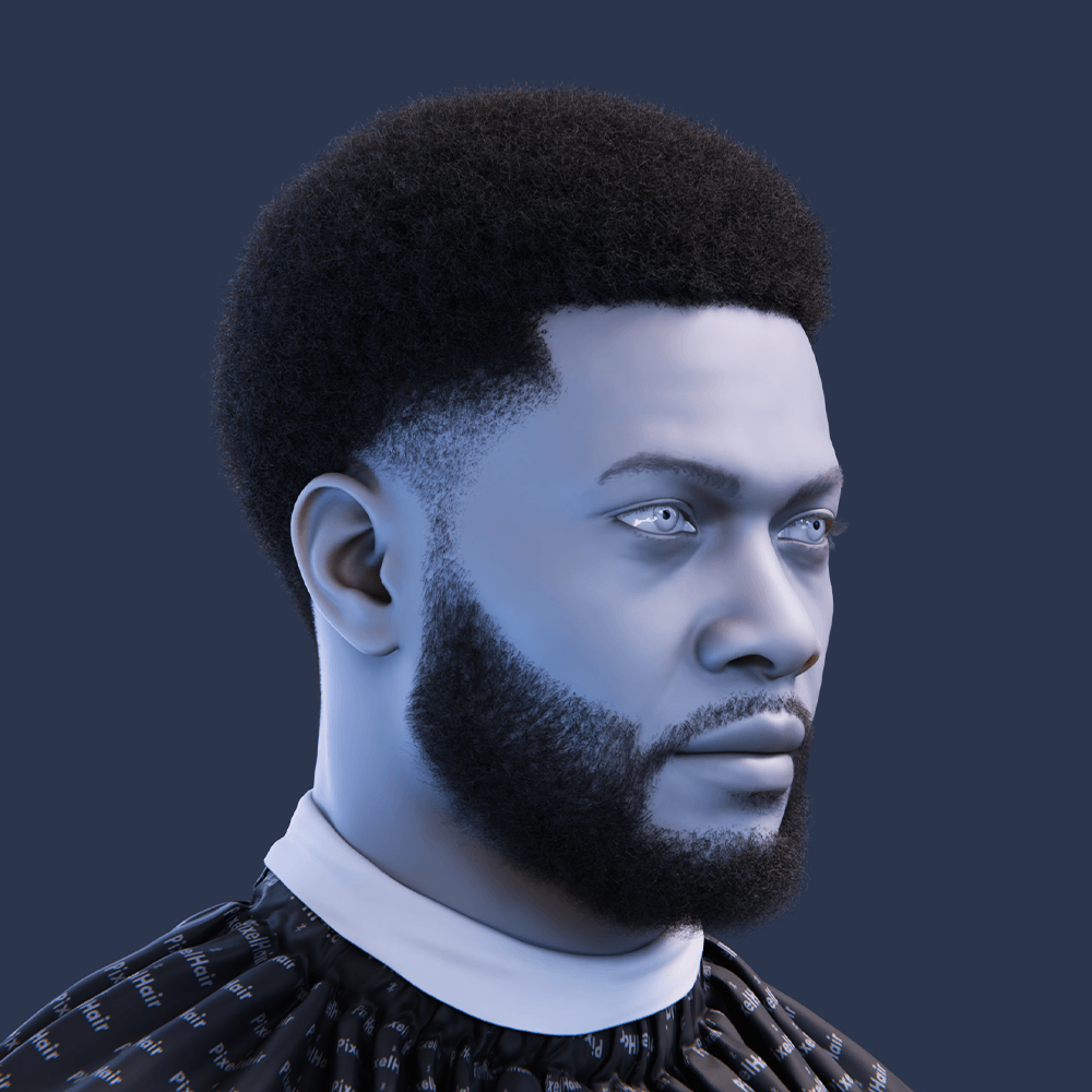 Home Pixelhair pre-made afro fade taper in blender using blender hair particle system
