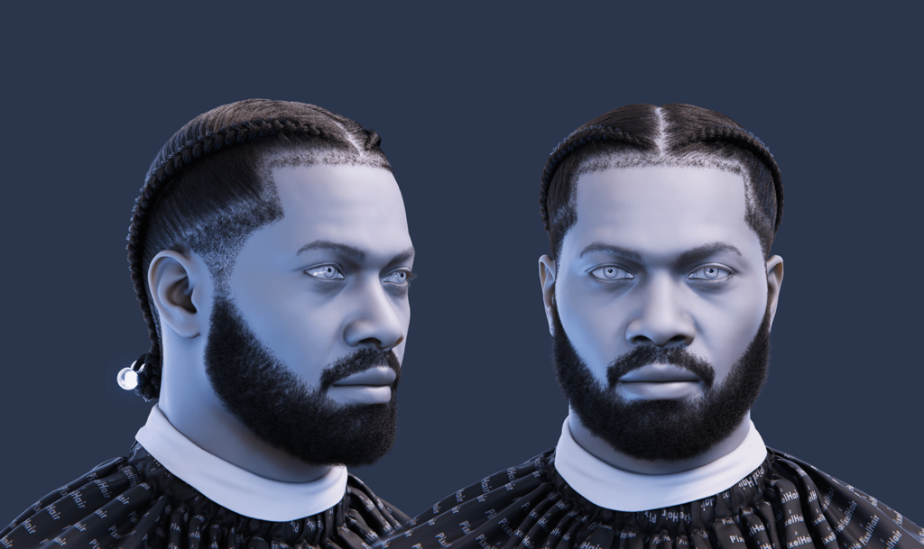 The Best Way To Render Hair Without Excessive Noise Pixelhair pre-made drake double braids fade taper in blender using blender hair particle system