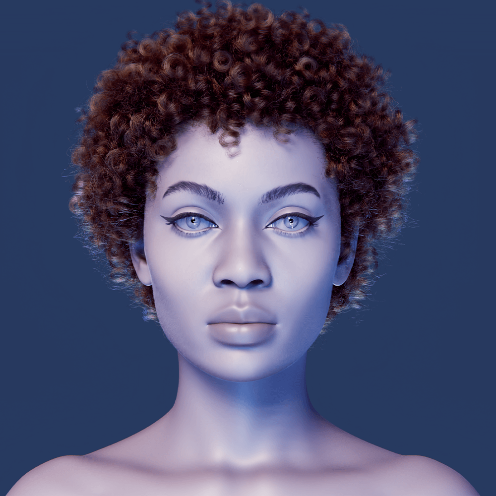 Home Pixelhair pre-made curly afro in blender using blender hair particle system