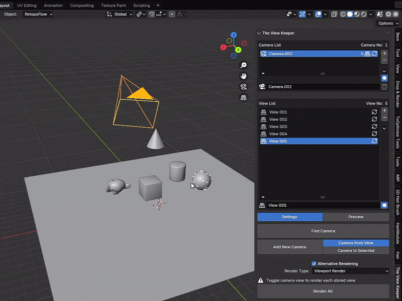What Is The &Quot;Lock Camera To View&Quot; Feature In Blender? Blender rename view record list view table blender addon- the view keeper. Store multiple camera angles in blender
