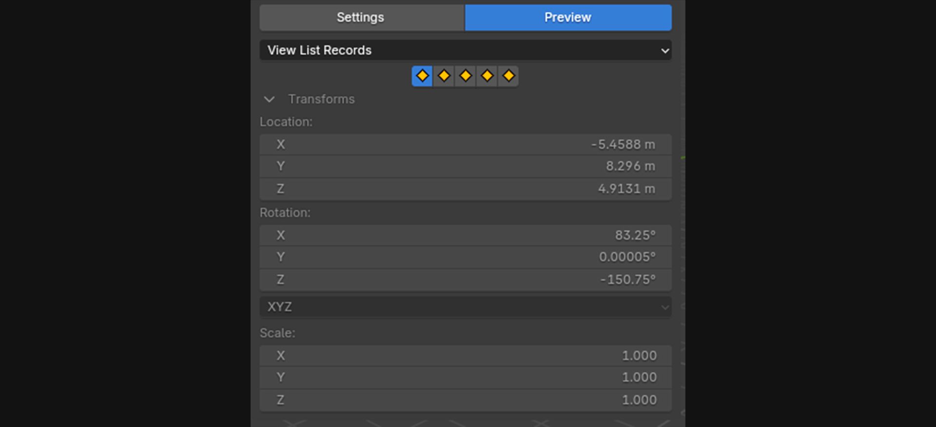 View List Records Blender preview view records view record list view table blender addon- the view keeper. Store multiple camera angles in blender