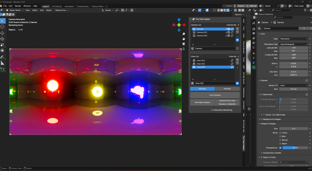 How Do I Set Up A Panoramic Camera In Blender? The view keeper blender how do i set up a panoramic camera in blender