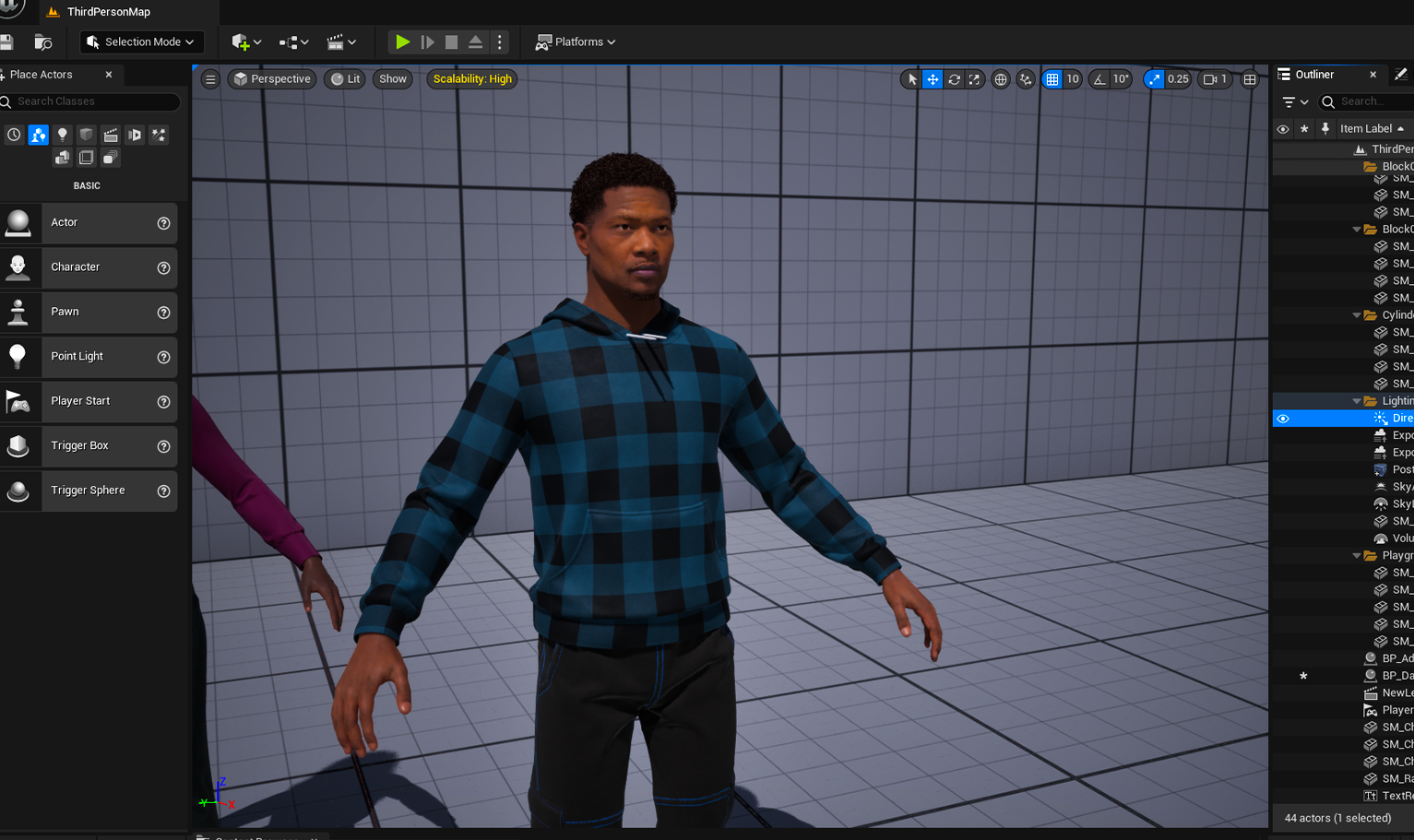 PixelHair Realistic 3d character curly afro fade taper 4c hair on a metahuman in Unreal Engine 5 using Blender hair particle system