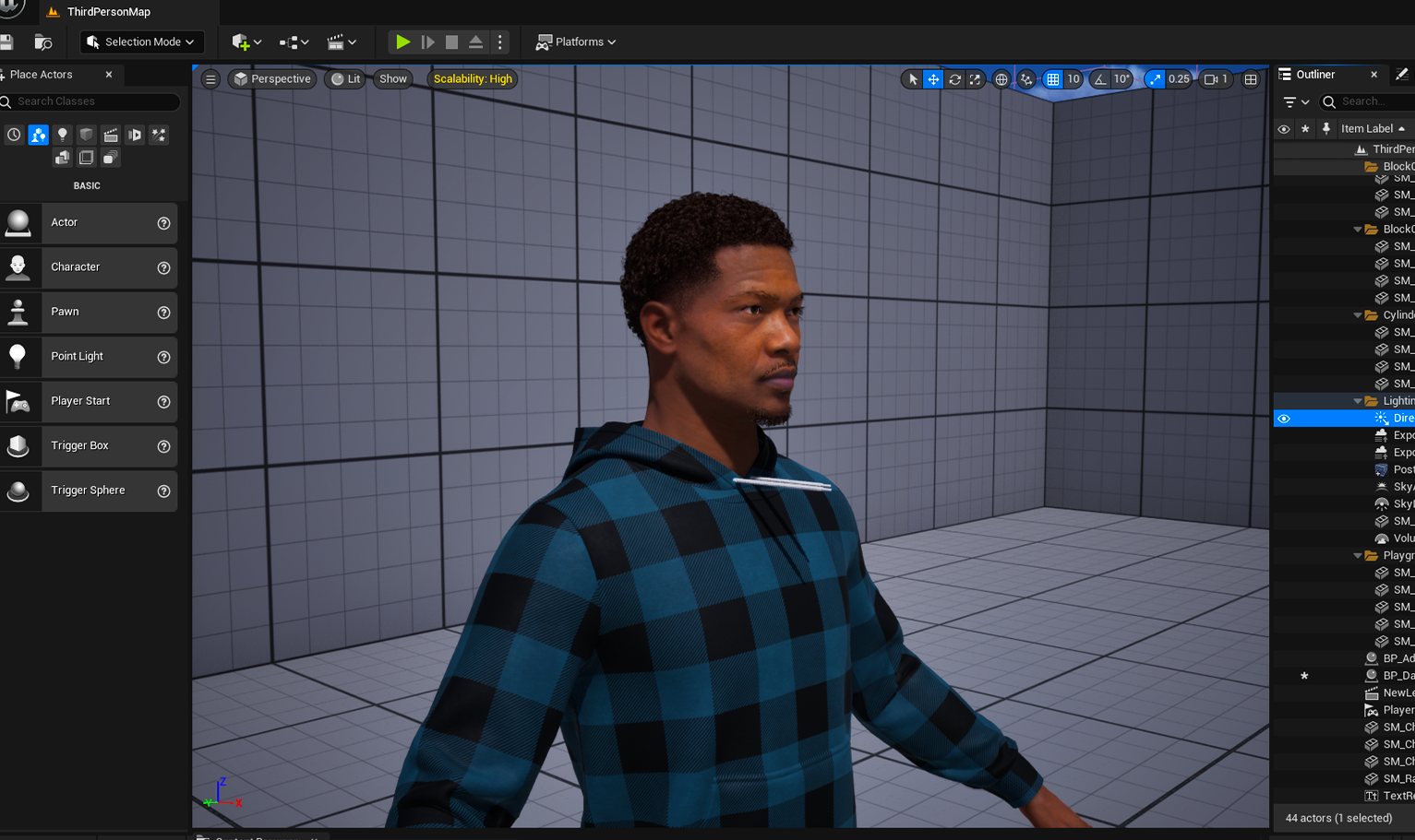 PixelHair Realistic 3d character curly afro fade taper 4c hair on a metahuman in Unreal Engine 5 using Blender hair particle system