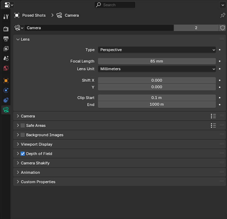 How Do I Create A First-Person Camera In Blender? Focal length