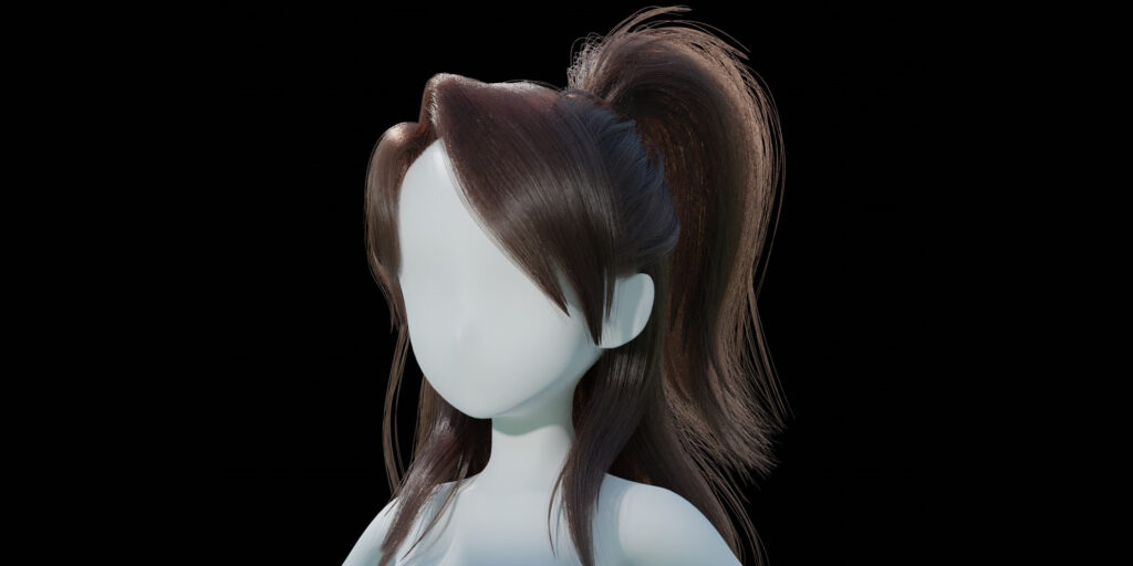 The Most Efficient Way To Create 3D Ponytails In Blender Yelzkizi the most efficient way to create 3d ponytails in blender