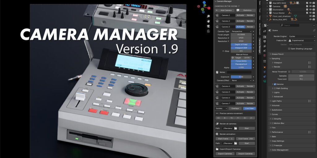 Top 10 Blender Add-Ons For Camera Animation (Cinematic Shots &Amp; Workflow Boosters) The view keeper camera camera manager camera addon