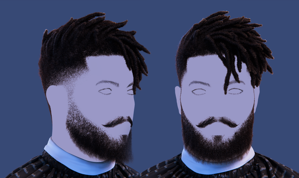 How To Make Hair In Blender Pixelhair realistic killmonger from black panther dreads fade 4c hair in blender using blender hair particle system