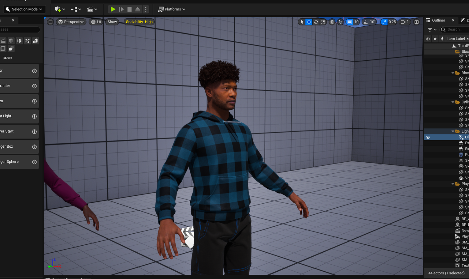 PixelHair Realistic 3d character curly afro taper 4c hair on a metahuman in Unreal Engine 5 using Blender hair particle system