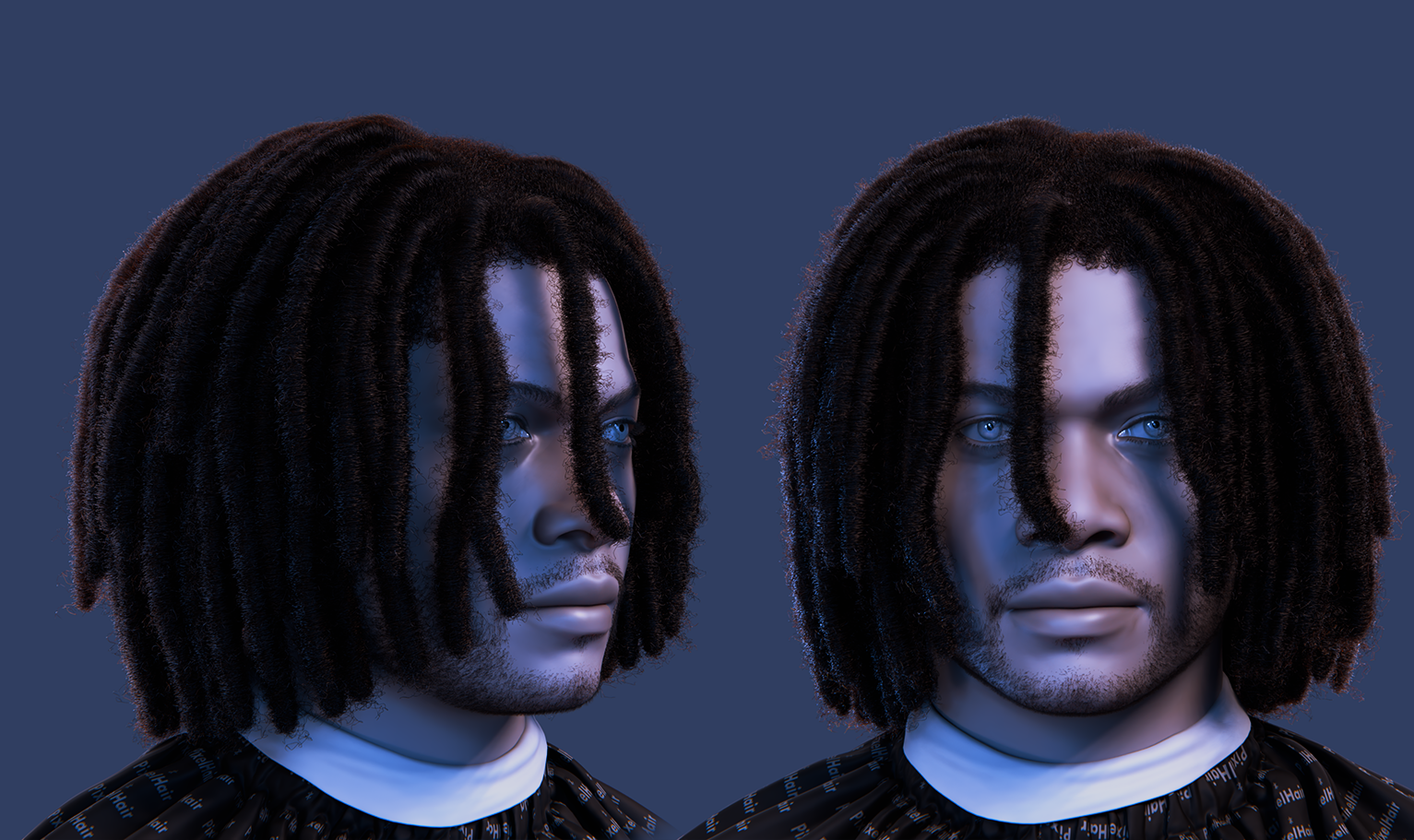 PixelHair Realistic r Dreads 4c hair in Blender using Blender hair particle system