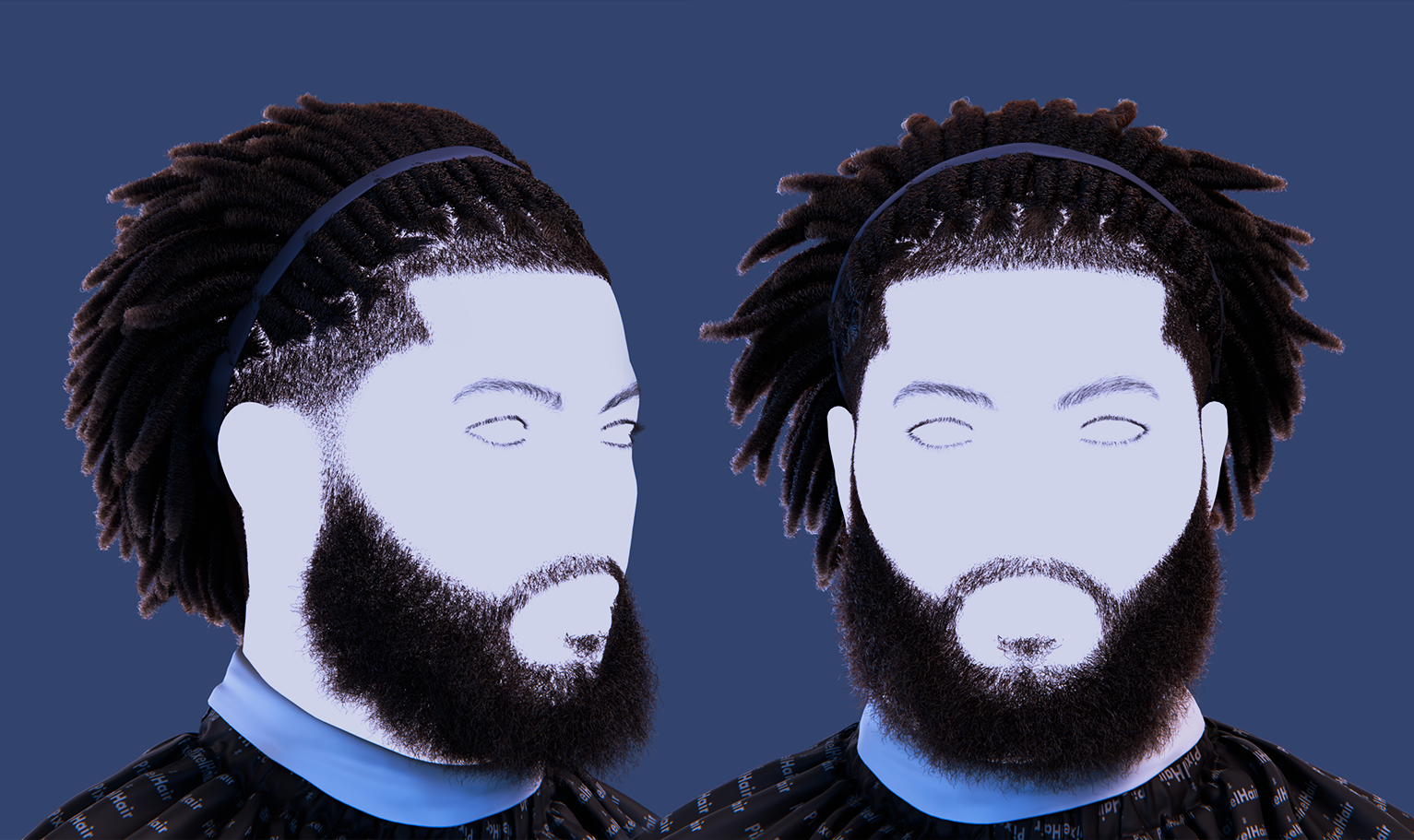 PixelHair Realistic Dreads 4c hair in Blender using Blender hair particle system