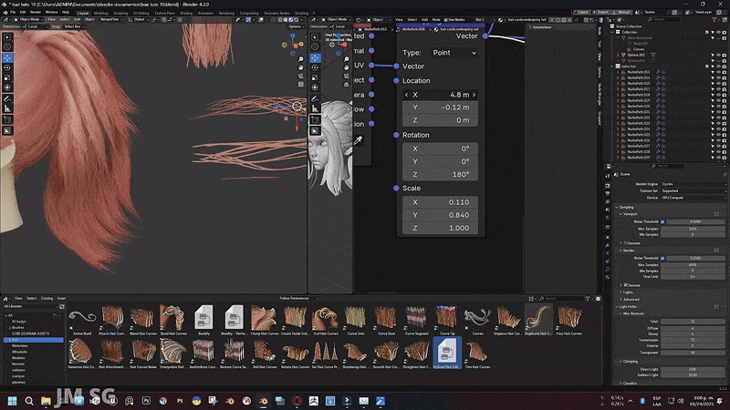 yelzkizi Hair Cards in Blender: Complete Guide to Creating Game-Ready Hair for Characters