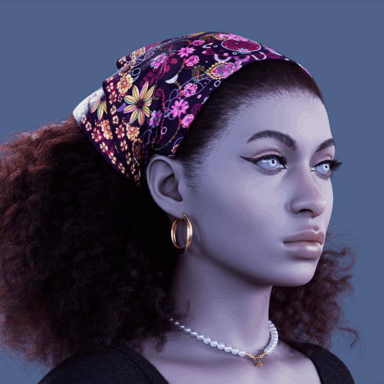 PixelHair Realistic female 3d character curly afro 4c hair in Blender using Blender hair particle system