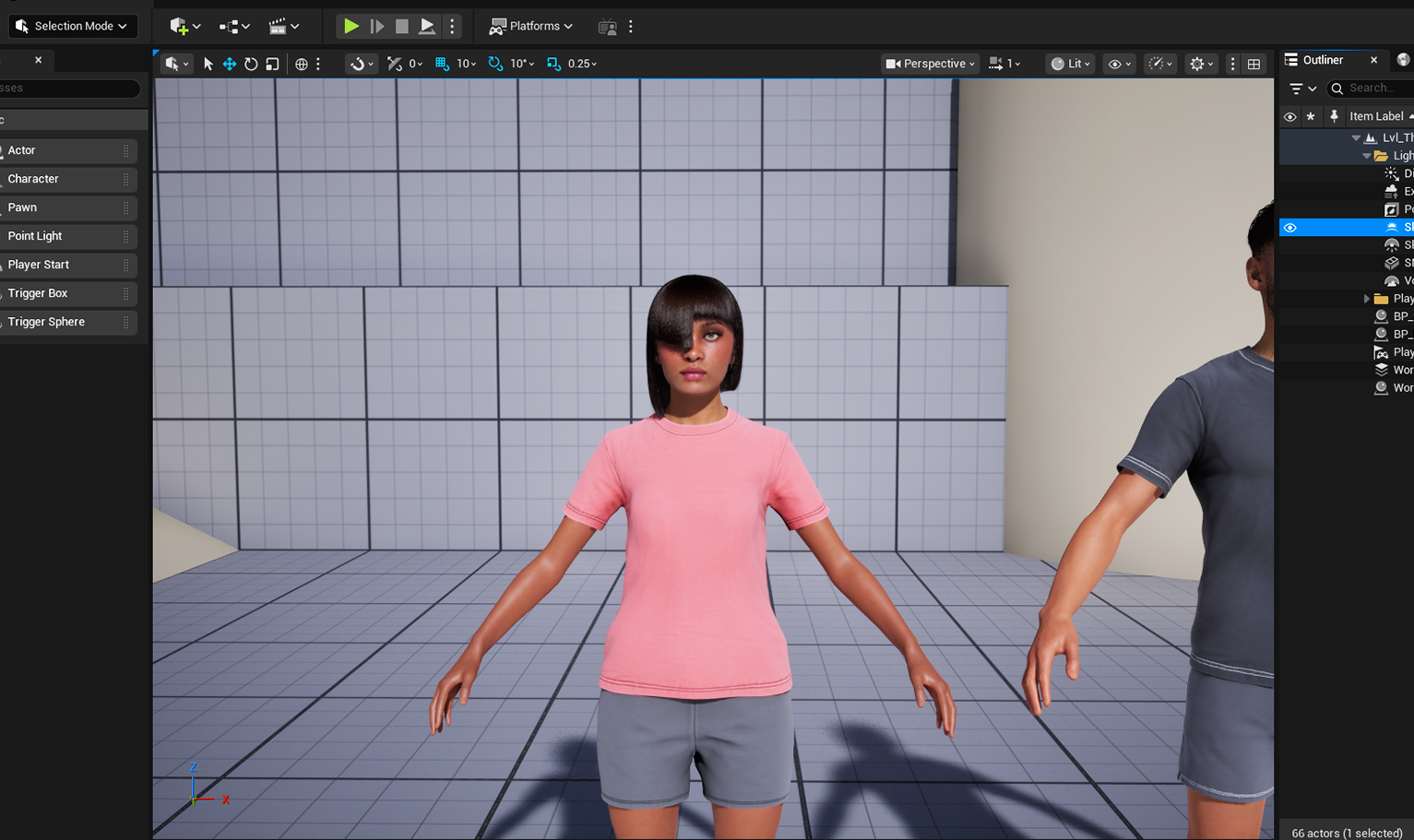 yelzkizi PixelHair Realistic female 3d character Cardi B bob wig with bangs 3d hair on a metahuman in Unreal Engine 5 using Blender hair particle system