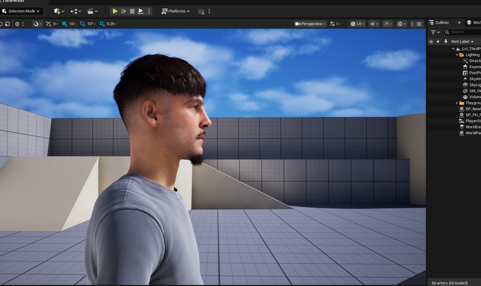 yelzkizi PixelHair Realistic Yeat French Crop Fade male 3d character 3d hair on a metahuman in unreal engine