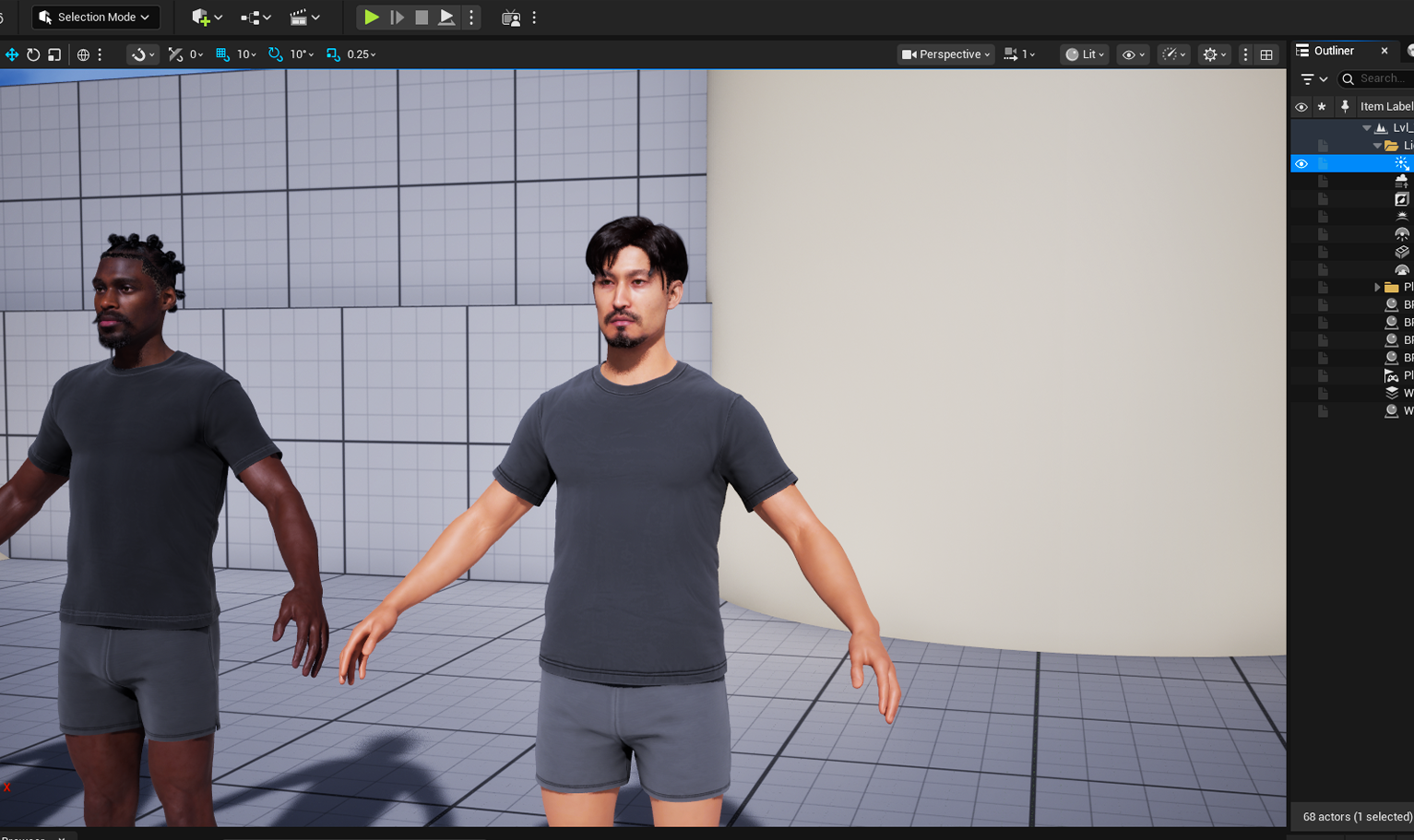 yelzkizi PixelHair Realistic male 3d character Korean Two-Block Male Hair 3d hair on a metahuman in Unreal engine