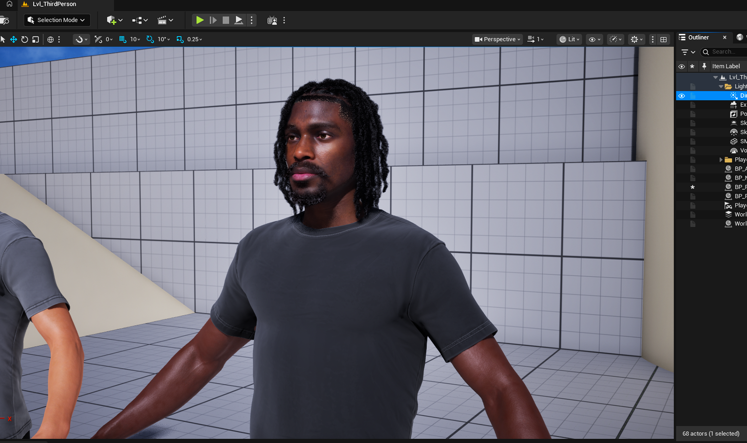 yelzkizi PixelHair Realistic 3D Dreadlocks: Realistic Male Locs 3d hair on a metahuman in Unreal engine