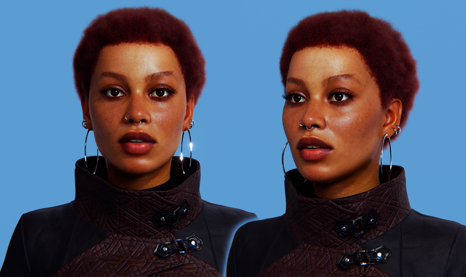 yelzkizi PixelHair Realistic female Realistic Short TWA Afro Groom 3d hair in Blender using Blender hair particle system