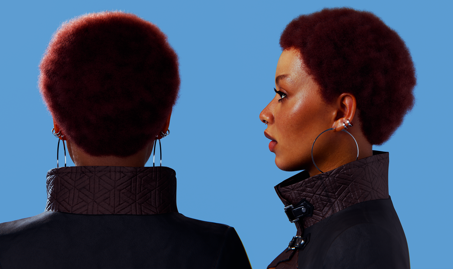 yelzkizi PixelHair Realistic female Realistic Short TWA Afro Groom 3d hair in Blender using Blender hair particle system