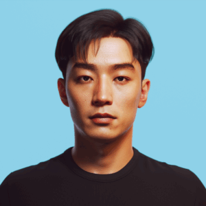 yelzkizi PixelHair Realistic Korean Two-Block Male 3d hair in Blender using Blender hair particle system