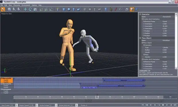 Yelzkizi endorphin 3d animation tutorial: naturalmotion behavioral physics workflow (dms + fbx export)