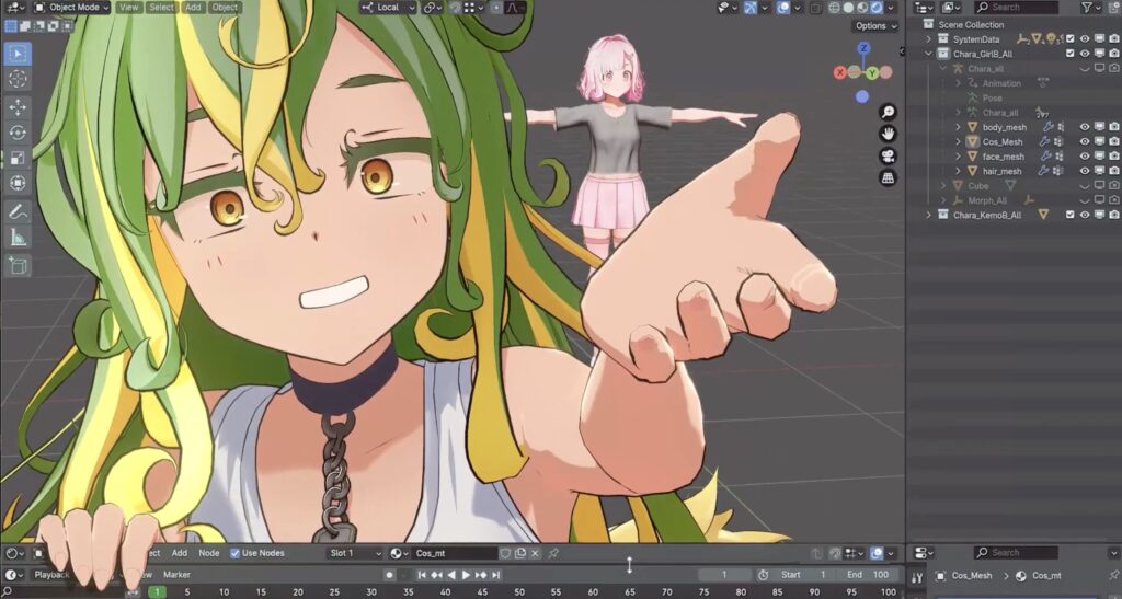 yelzkizi Creating 90's Anime Style in Blender: A Comprehensive Guide to Achieving Retro 2D Aesthetics with Modern 3D Tools