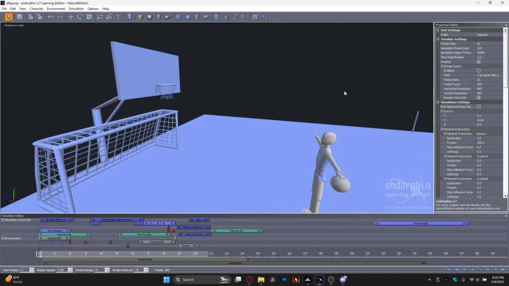 Yelzkizi endorphin 3d animation tutorial: naturalmotion behavioral physics workflow (dms + fbx export)