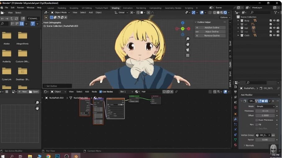 yelzkizi Creating 90's Anime Style in Blender: A Comprehensive Guide to Achieving Retro 2D Aesthetics with Modern 3D Tools