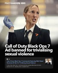 Yelzkizi uk advertising standards authority bans call of duty: black ops 7 “airport security” commercial for “trivialising sexual violence”