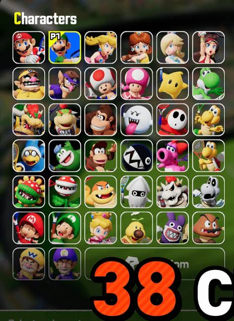 Yelzkizi all characters and color variations in mario tennis fever: full roster, unlocks, and alternate colors