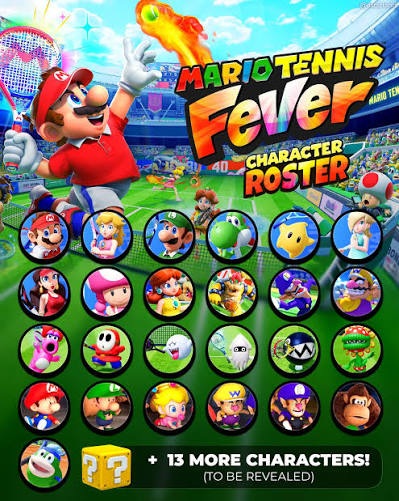 Yelzkizi all characters and color variations in mario tennis fever: full roster, unlocks, and alternate colors