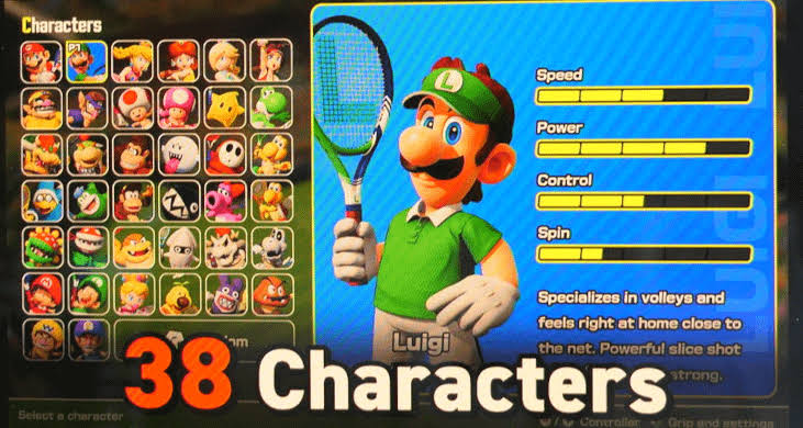 Yelzkizi all characters and color variations in mario tennis fever: full roster, unlocks, and alternate colors