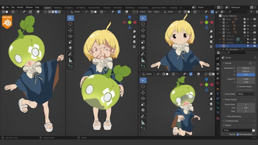 yelzkizi Creating 90's Anime Style in Blender: A Comprehensive Guide to Achieving Retro 2D Aesthetics with Modern 3D Tools