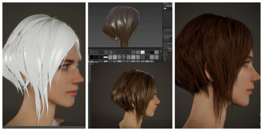 yelzkizi Hair Texturing in Substance Painter: How to Create Realistic and Stylized Hair Textures