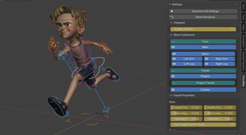 Yelzkizi facial rigging in blender: comprehensive guide for beginners to pros