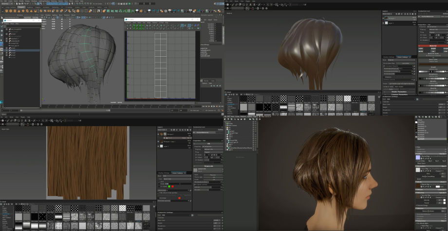 yelzkizi Hair Texturing in Substance Painter: How to Create Realistic and Stylized Hair Textures