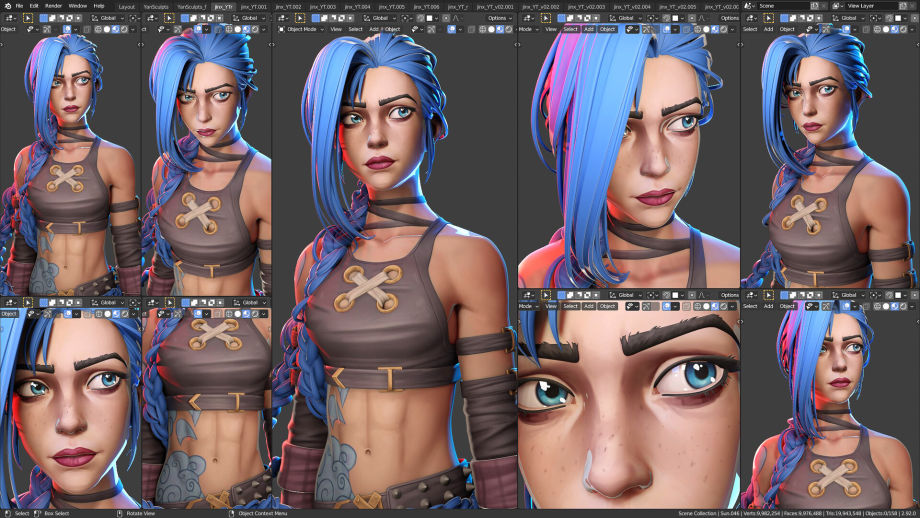 Yelzkizi Mastering the Arcane Art Style in Blender: A Comprehensive Workflow Guide to Replicating Arcane's Visual Aesthetics
