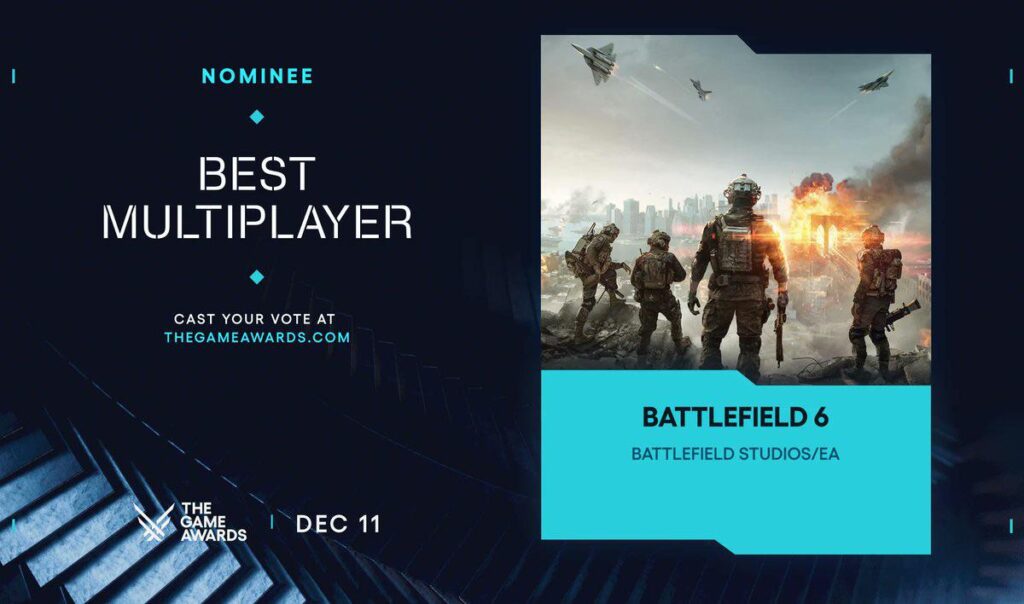Yelzkizi Battlefield 6 Takes Home Game of the Year at UKIE Video Game Awards 2026