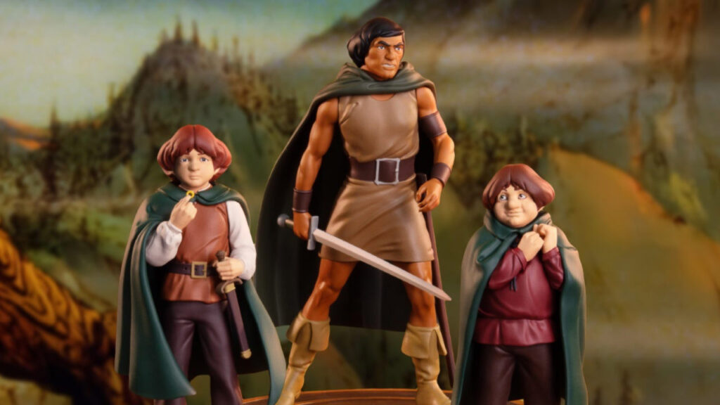 Dark horse’s the lord of the rings animated figure set celebrates the classic 1978 film with frodo, aragorn, and samwise