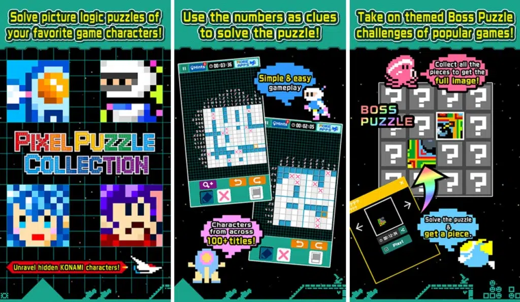 Konami is getting its own picross game featuring classic pixel art: everything we know about picross s konami antiques edition