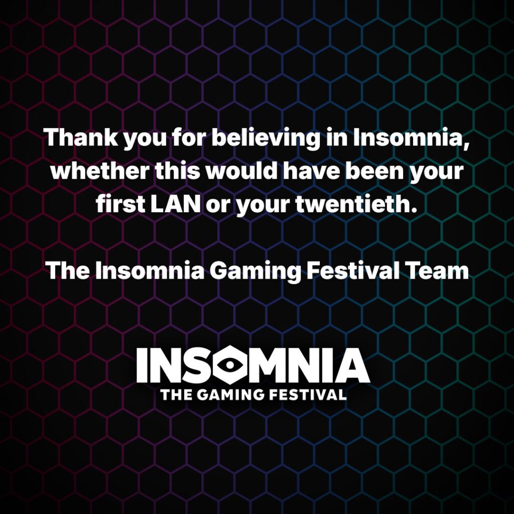 Yelzkizi resurrection of the insomnia gaming festival cancelled: insomnia 74 (i74) called off, refunds, and what happens next