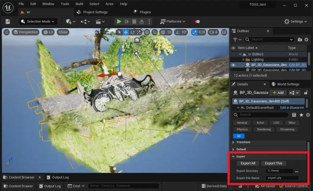Yelzkizi nanogs: free nanite-style tool to render 3d gaussian splats in unreal engine 5 (ue5)