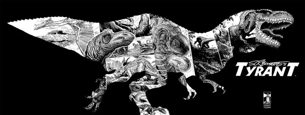 Yelzkizi tyrant: the world’s greatest dinosaur comic returns in new hardcover collection as stephen r. Bissette’s classic roars bac