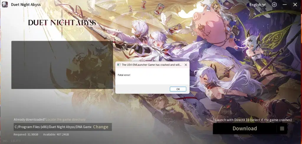Yelzkizi duet night abyss apologizes after malware-infected launcher update, offers free loot boxes (10 pulls)