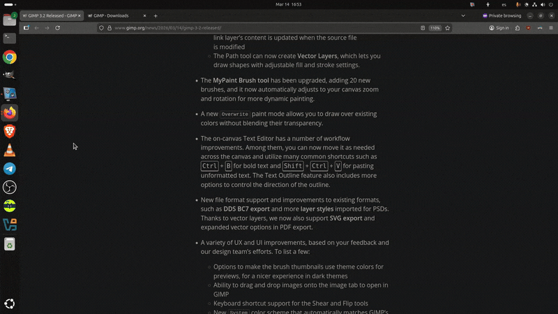 Yelzkizi GIMP 3.2 Introduces Link Layers and Vector Layers: How to Use Non-Destructive Linked Assets and Editable Shapes