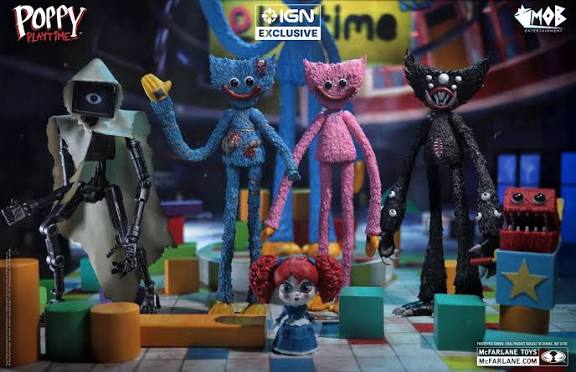 yelzkizi New Poppy Playtime Figures From McFarlane Toys Revealed: Huggy Wuggy (Ruined), Killy Willy, Kissy Missy & The Doctor