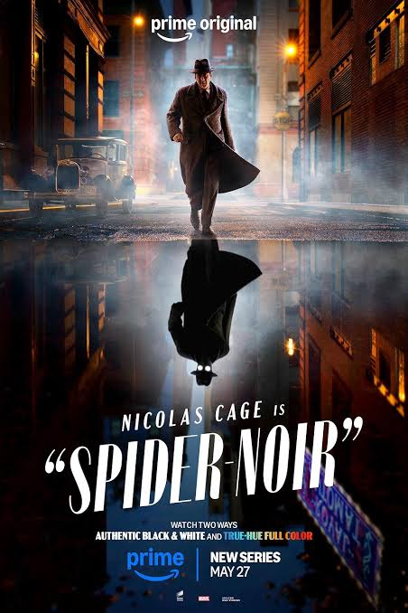 yelzkizi Nicolas Cage superhero detective in Spider-Noir: Release Date, Trailer, Cast, and Story (2026)