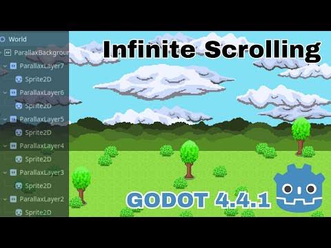Yelzkizi creating parallax effect with godot: parallax2d setup, infinite backgrounds, and common fixes